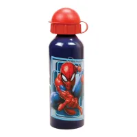 Marvel Spiderman Lunchbox & Aluminium Drinkfles Set – World of Web – Blauw 